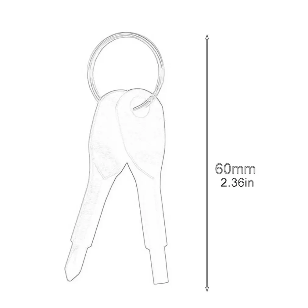 

Outdoor EDC Portable Multifunctional Tool Slotted Screwdriver with Key Ring Keychain Cross Head Flathead Screwdriver
