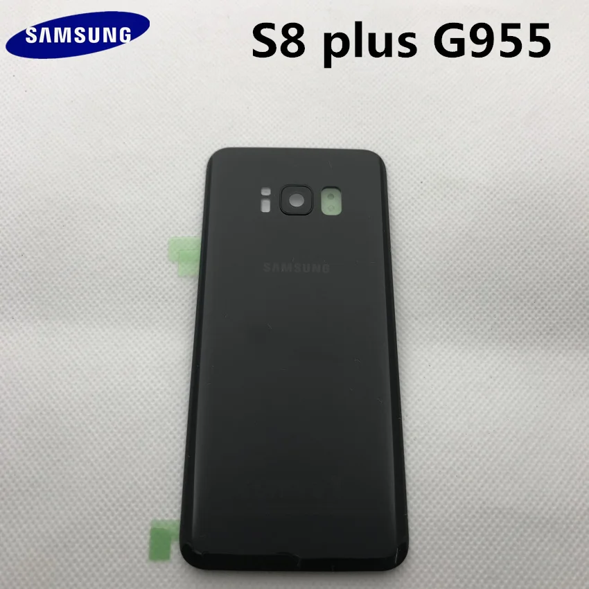Новая Оригинальная Задняя крышка батареи для samsung Galaxy s8+ edge plus G955 G955F Задняя стеклянная крышка корпуса с логотипом+ наклейка+ Инструменты