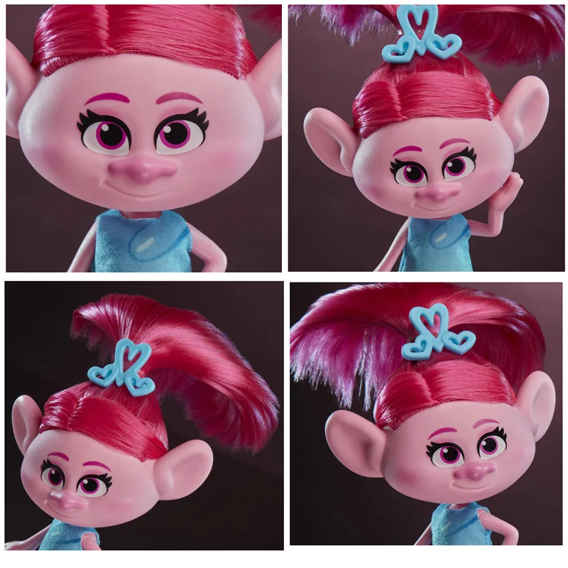 

Hasbro Trolls Anime Figure Decoration Toys Poppy Cute Dolls Magic Hair Cartoon Trolls World Tour Collection Kids Birthday Gifts