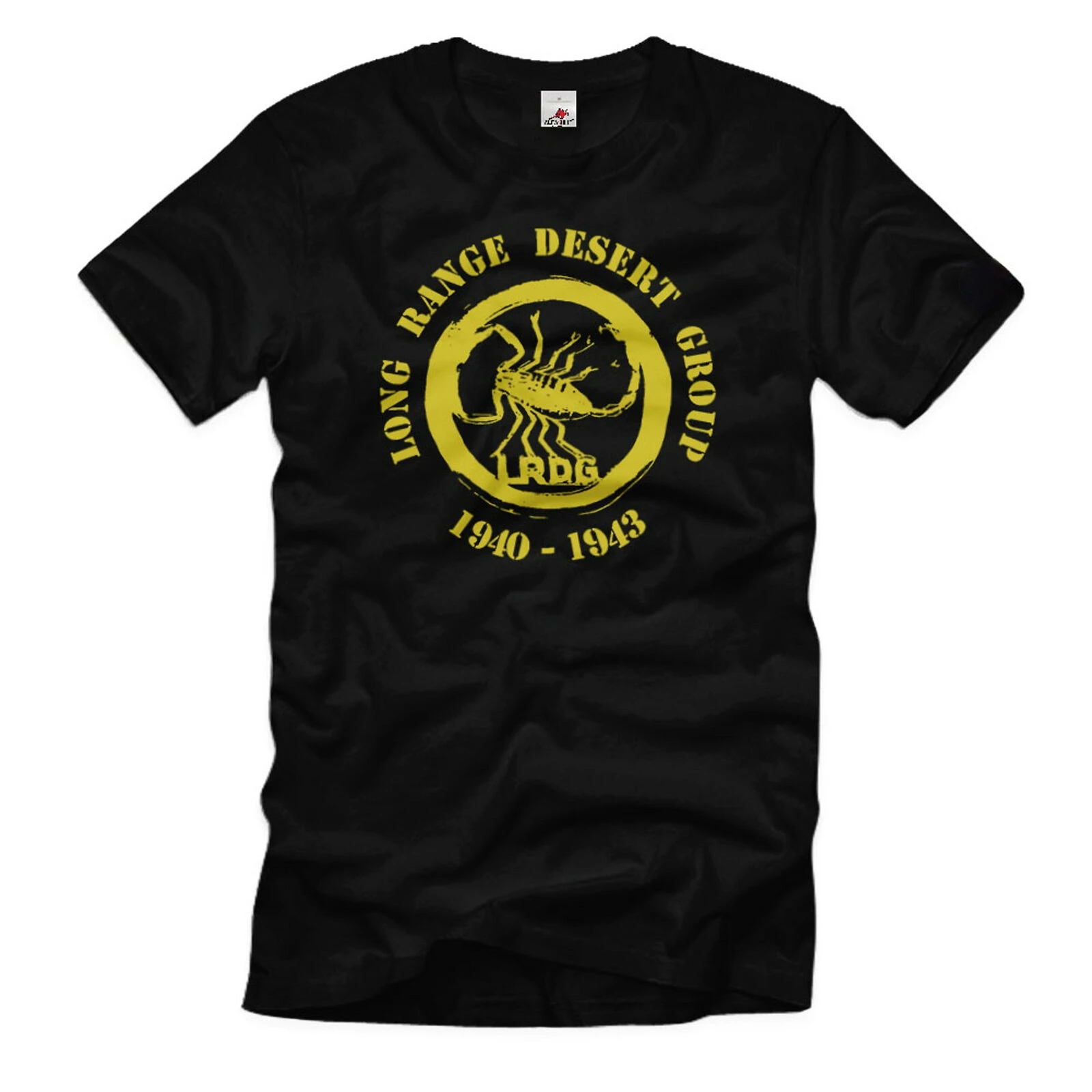 

Long RANGE DESERT GROUP LRDG British Army Desert Badge SCORPION Men T-Shirt Casual mens clothing