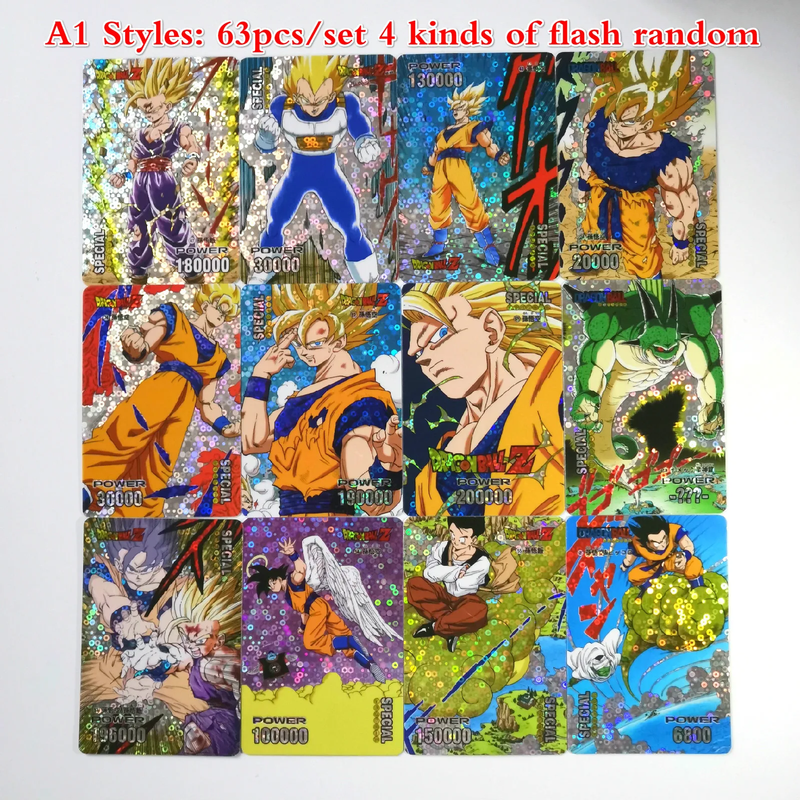 A1 27 стилей Dragon Ball Z Super Ultra Instinct Limited BREAK часы в советском стиле игра флэш-карта Коллекция аниме-открытки - Цвет: A1
