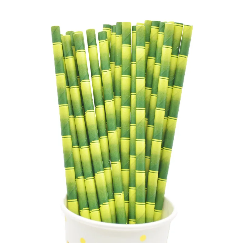 25pcs straws 25 шт. год радужные бумажные соломинки Рождество Дети питьевой соломки для дней рождения вечерние принадлежности Свадебные украшения - Цвет: 25pcs straws