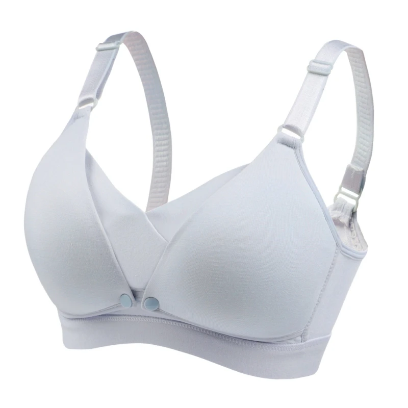 

1PC 3XL Women Maternity Nursing Bras Pregnant Lingerie Breastfeeding No Rims Front Closure Breast Feeding Bras Brassiere