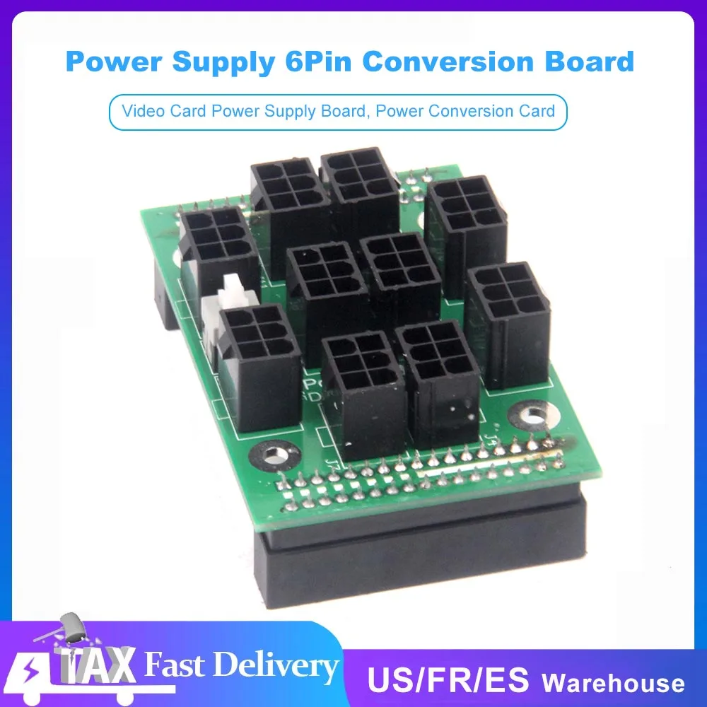 КОМПЬЮТЕРНЫЙ СЕРВЕР с двойным блоком питания плата-адаптер для майнинга