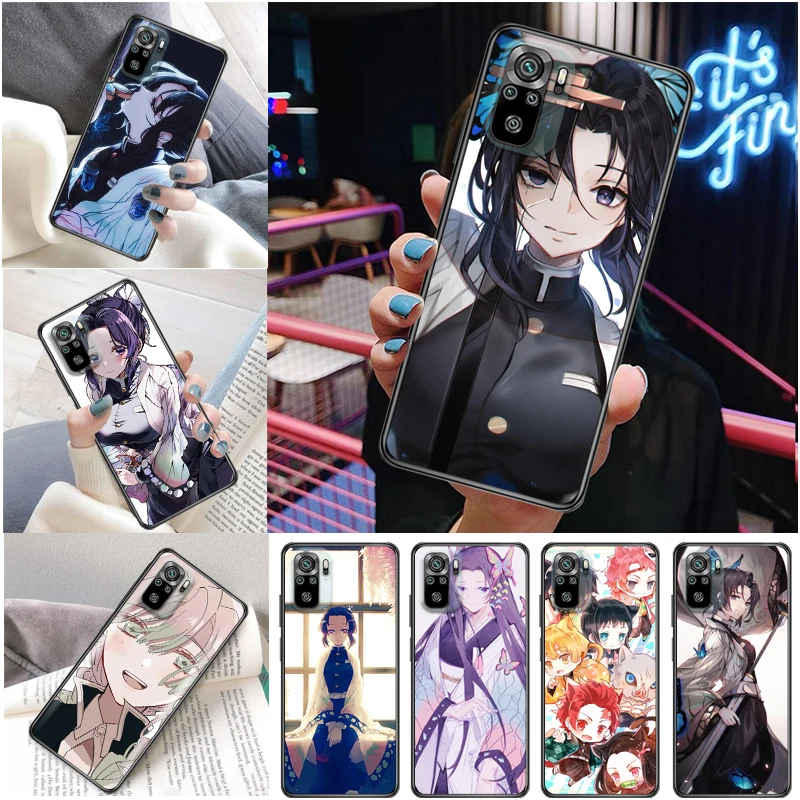 

Demon Slayer Kamado Nezuko Kimetsu No Yaiba Agatsuma Zenitsu Kamado Tanjirou Phone Case For Xiaomi Redmi Note 10 10T Pro Funda