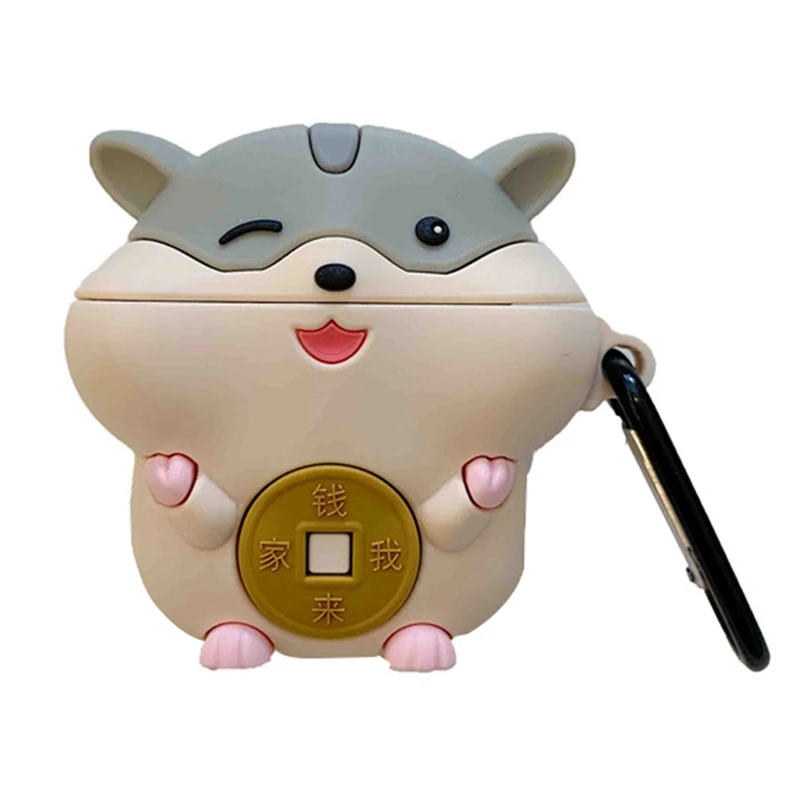 

Earphone Case For Airpods Case Silicone Cute Cartoon Mouse Headphone Case for Apple Airpods 2 Case For Earpods Accessories Ring