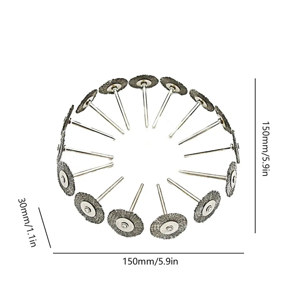 

Hot Sale 45Pcs Steel Wire Polishing Wheel Brushes Set Rust Dust Removing Rotary Tools Three Shapes Mini Polishing Brushes