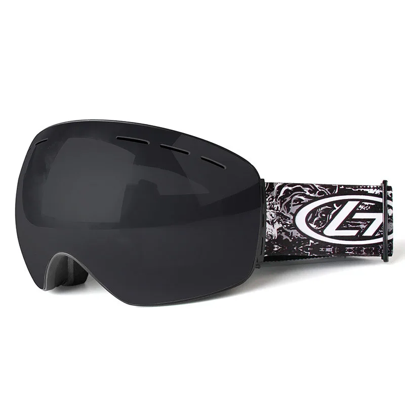 Мужские лыжные очки с двойным слоем незапотевающие для сноуборда защитой UV400