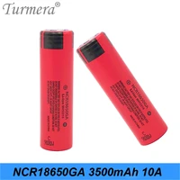 turmera ncr1865ga 18650 3500mah battery for 12v 14 4v 18v 21v 25v screwdriver drill batteries and flashlight headlamp e bike use