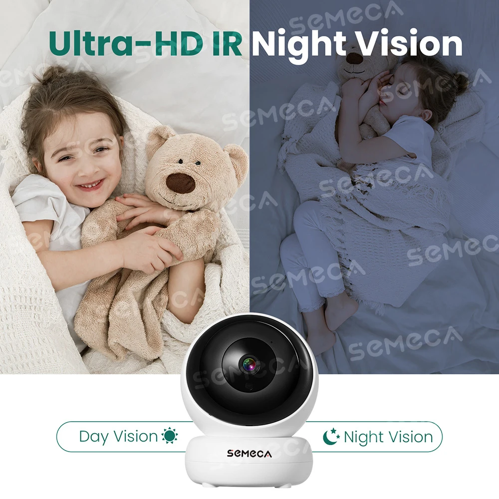 semeca 1080p ip camera tuya smart automatic tracking home security indoor camera surveillance wireless wifi camera baby monitor free global shipping
