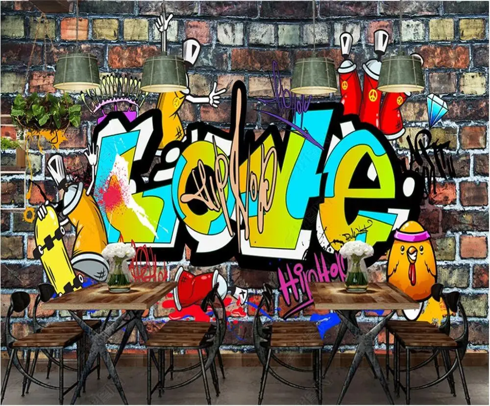 Настенные 3D-обои на заказ настенные панели с изображением кирпичной стены в