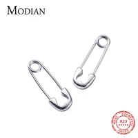 modian new special design clips fashion jewelry real 925 sterling silver simple rock stud earrings for women party earring gift
