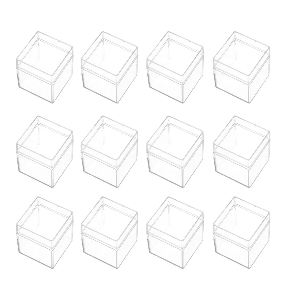 

Пластиковая коробка для конфет, 12 шт., прозрачный кубик, аксессуары для свадебной вечеринки