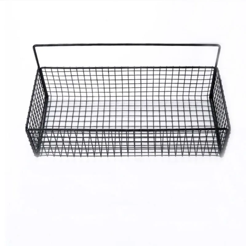 black wall mounted bathroom shelf shower shampoo rack toilet accessories kitchen free punch condiment storage basket free global shipping