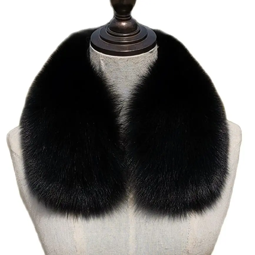 

100% natural real fox fur collar female and male coat animal fur collar neck warm neckline fur scarf fur shawl