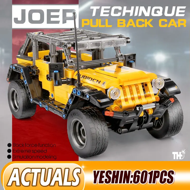 Конструктор MOC Car Jeeps Wranglering Adventurer внедорожник Детский конструктор игрушки для
