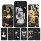 Чехол для Honor 8A, чехол для Honor 50, чехол, чехол для Honor 50 Pro 9X 10i 9A 8X 10 i 20 9 A X 10X Lite, силиконовые чехлы с Моной Лизой, черный чехол