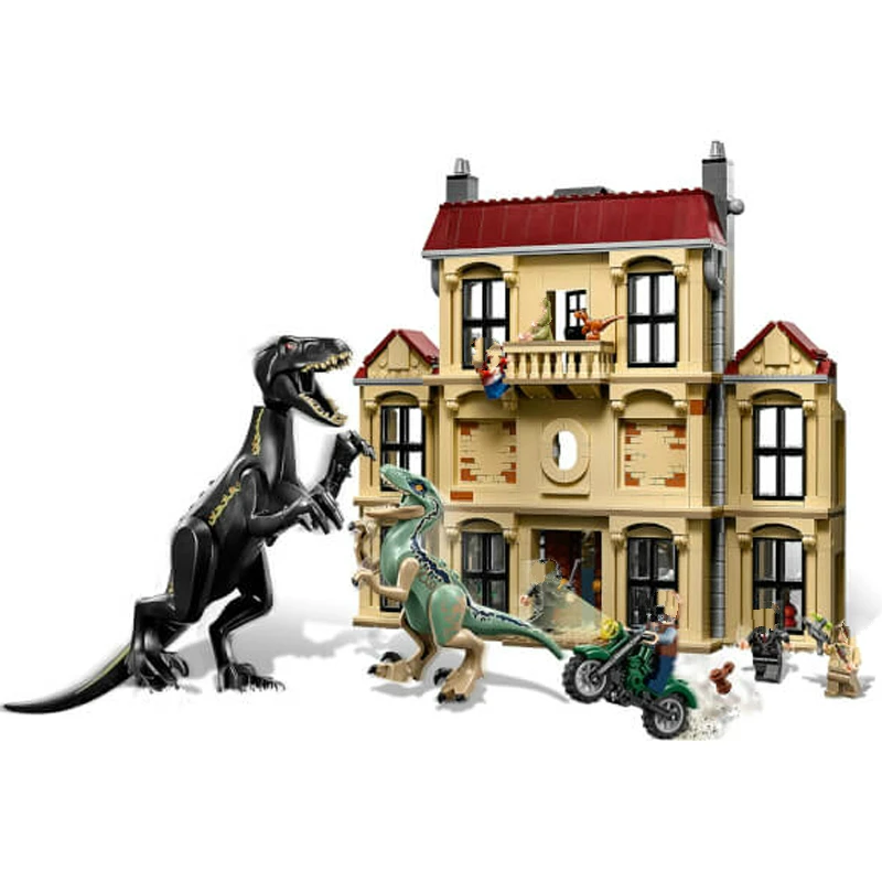 Мир Юрского периода Динозавр индораптор Rampage в Lockwood Estate Building Block игрушки для детей