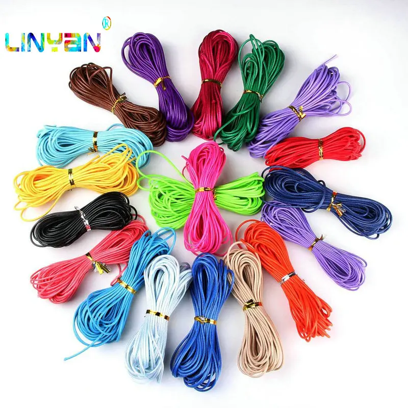 10 метров * 5 шт. диаметр 2 мм плетеная проволока материал плоская вощеная нить для