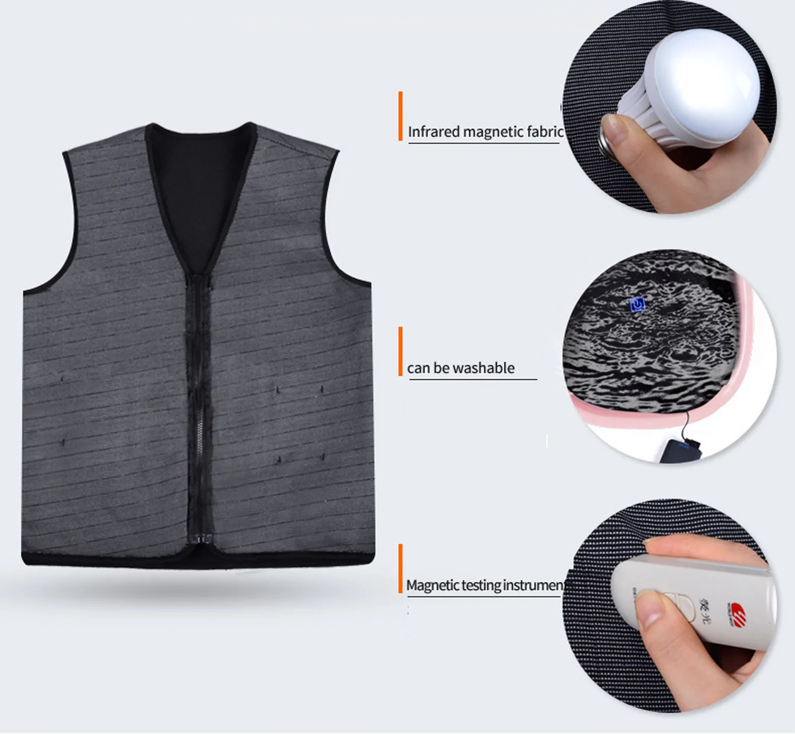 Зимний жилет с подогревом для 5-ти областей куртка без рукавов USB и взрослых