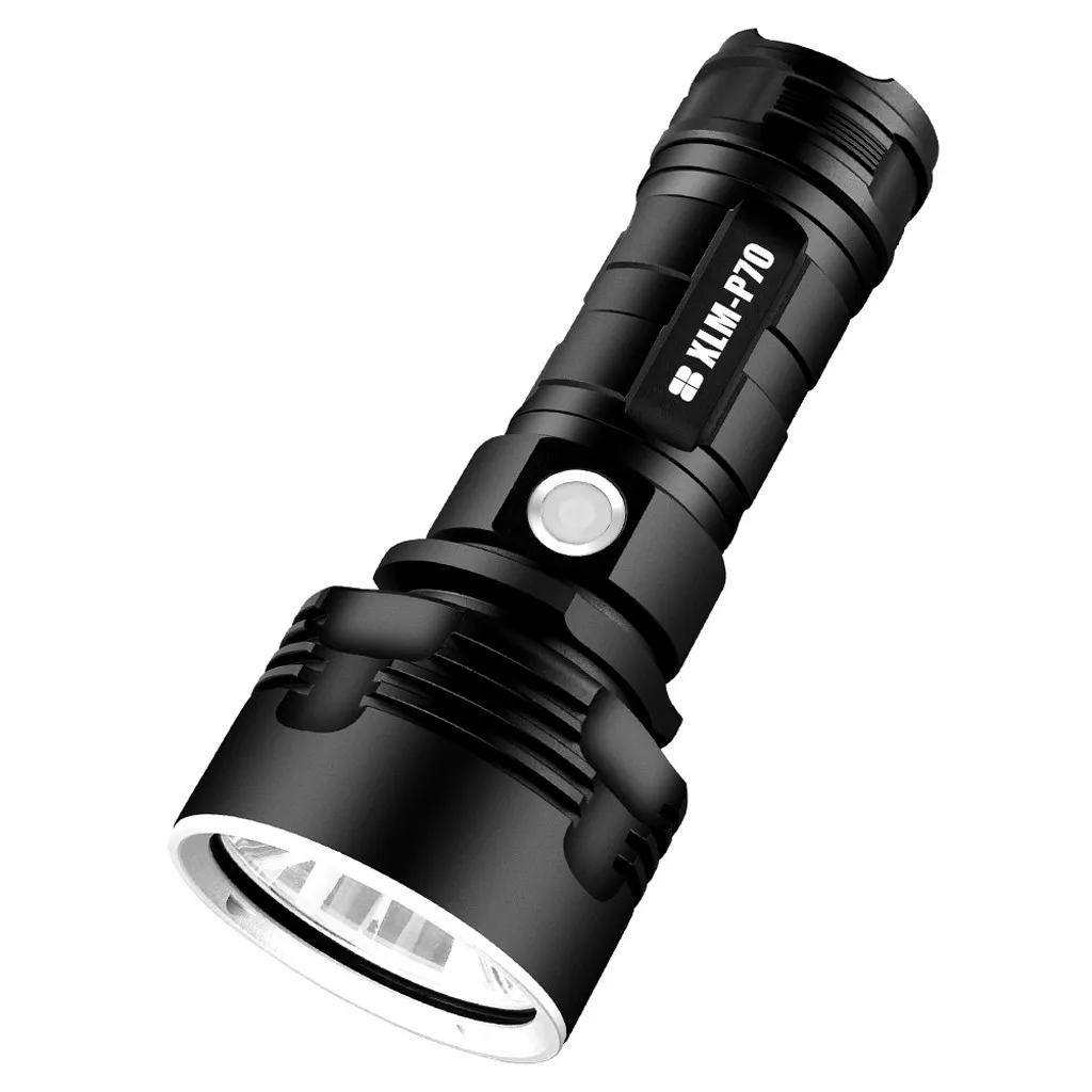 Мощный светодиодный фонарик XHP50 заряжаемый от USB водонепроницаемый P70
