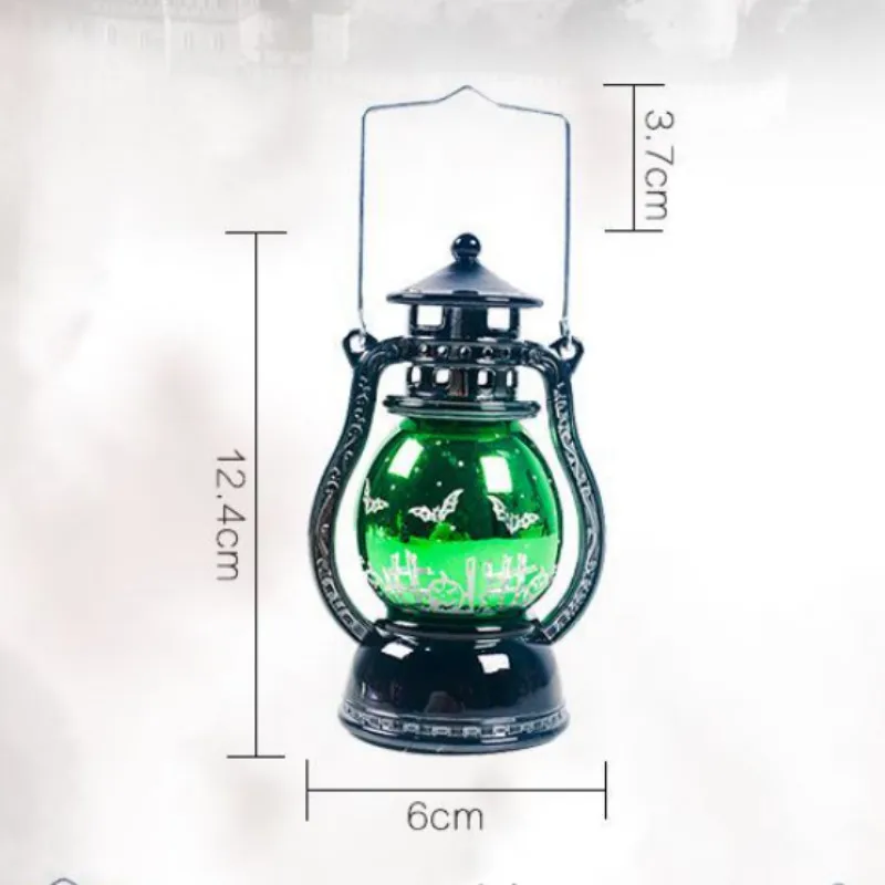 1 шт. Хэллоуин Ретро небольшые масленые лампы трюк или лечения серой древесины