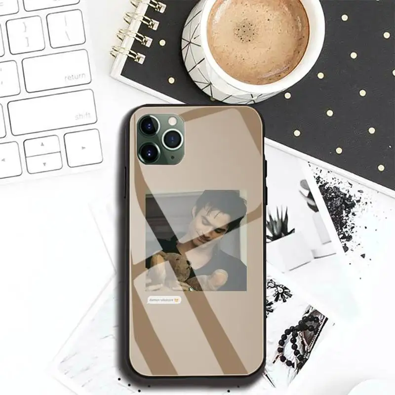 

The Vampire Diaries Stefan Damon Salvatore For Iphone 12 11 Pro MAX XR X 7 8Plus SE2020 DIY Shockproof Glass Soft Silicone Edge