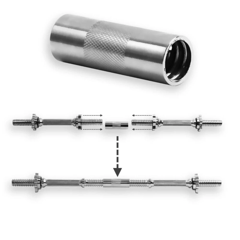 1Set Convenient Wrench+screw+barbell Link Rod Spinlock Standard 25mm Dumbbell Barbell Bar Connector Lengthen 10cm Practical | Спорт и