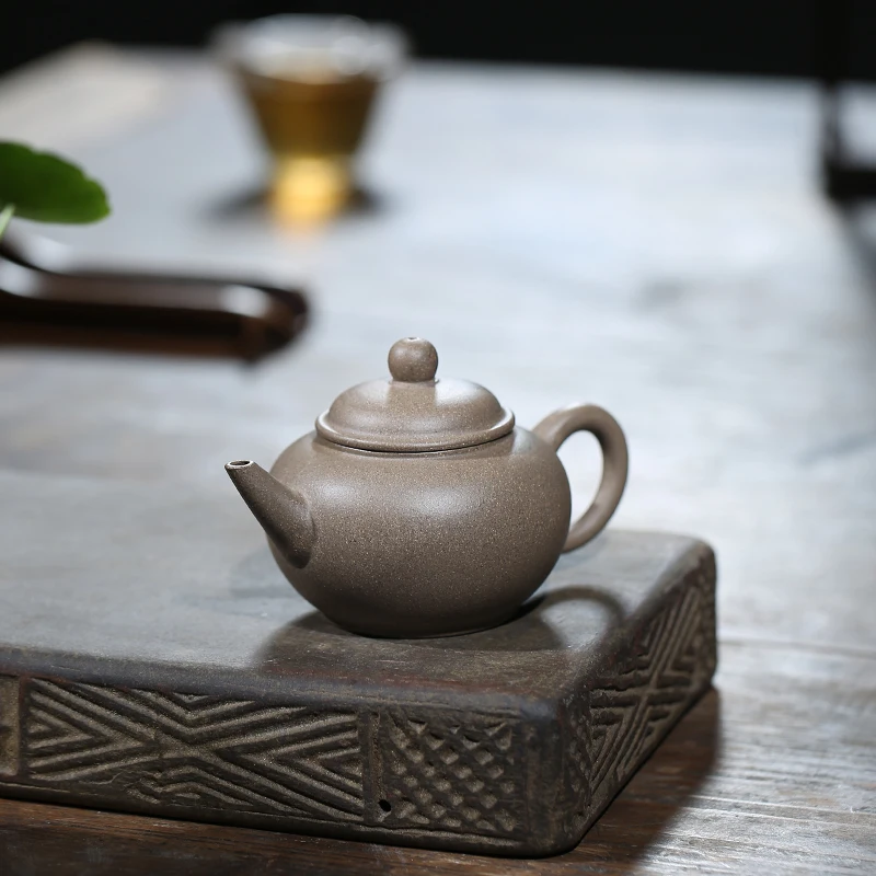 Чайный горшок Yixing из фиолетовой глины 110 мл|Заварники| |