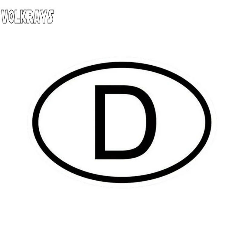 Оригинальные наклейки Volkrays D Германия страна код овальные автомобильные