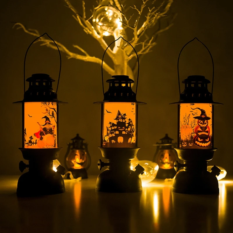 

Halloween Lanterns Portable LED Lamp Home Garden Party House Bar Decorations