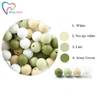 Teeny teeth 20 шт Силиконовые бусины 12 мм круглые BPA бесплатно DIY бусины для зубов Силиконовые Прорезыватели ожерелье ювелирные изделия для детей прорезывания зубов