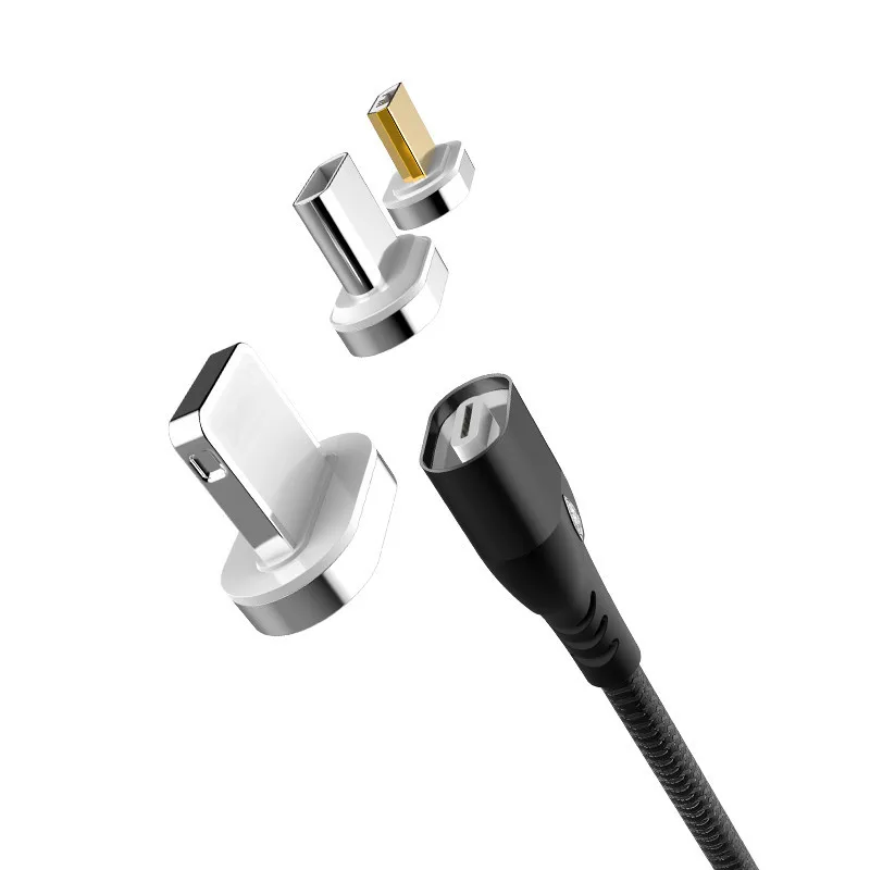 Магнитный зарядный кабель Bozhu для Samsung Note 8 9 Micro USB Type C провод с подсветкой iPhone XS