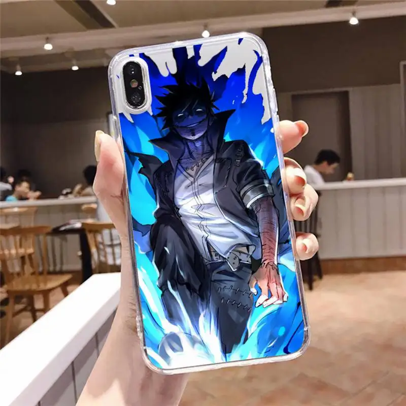 

My Hero Academia anime Evil devil smile lucury Phone Case cover Transparent for iPhone 6 7 8 11 12 s mini pro X XS XR MAX Plus