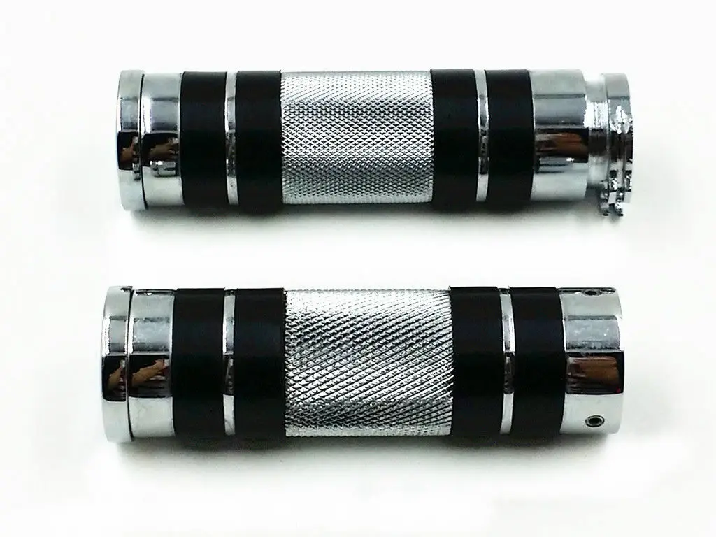

1" Handlebar Hand Grips For Suzuki Honda Yamaha Kawasaki Harley Cruiser Bobber