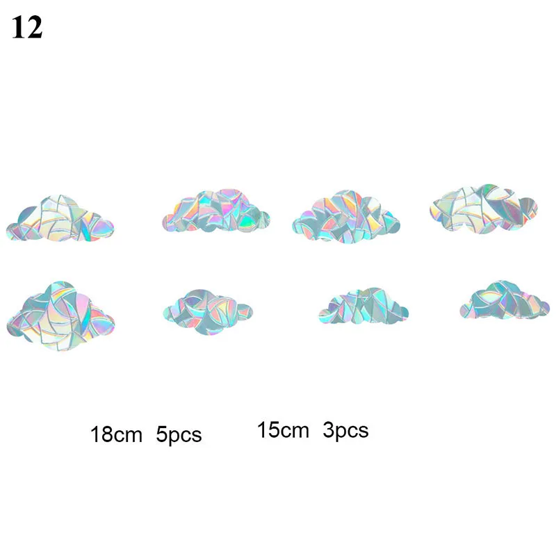 

PVC Static Paste Glass Mirror Sticker Rainbow Maker Prism Wall Stickers Window Film Home Decoration Accessories For GirlsBedroom