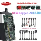 Диагностический ремонтный инструмент Delphi ds150e v3.0 с кабелями для автомобилей и грузовиков OBD2 2017.r3 с Keygen LED 3 в 1 сканер для автомобилей и грузовиков