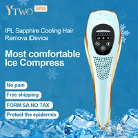 painless sapphire cooling ipl laser hair removal epilator device for women unlimited flashes quickly delivery hot sales home use