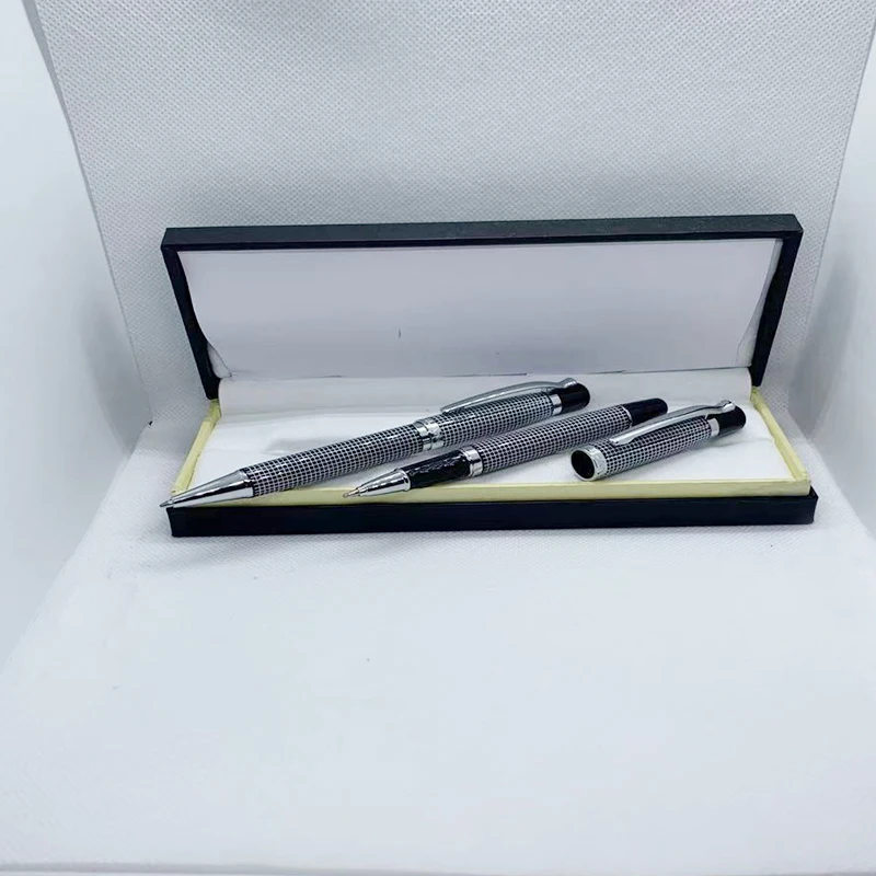 

New luxury mb ballpoint pen Korean stationery classic plaid gel pen office supplies