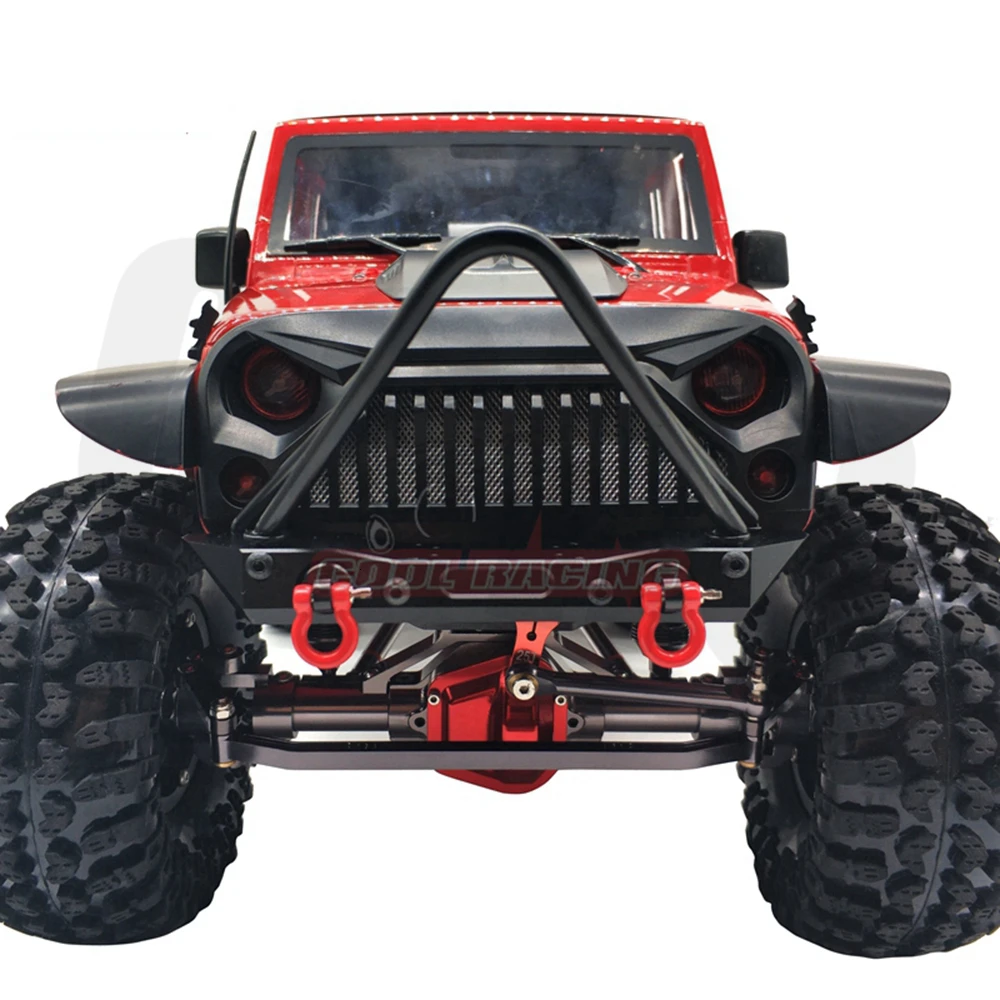 RC автомобиль CNC Металлические передние задние бамперы с запасной консоль с шиной для 1/10 RC Гусеничный TRX4 Defender Bronco Axial Scx10 90047 90046