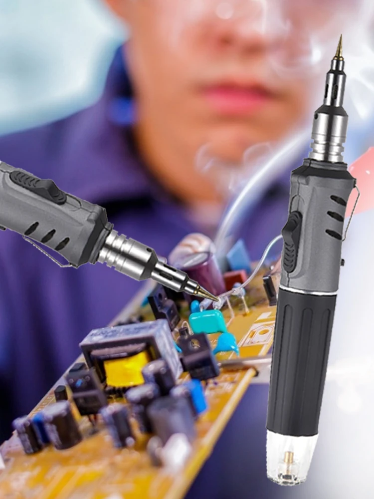 3 IN 1 Multifunctional Gas Soldering Iron Auto Adjustable Flame Butane Hot Air Gun Flamethrower for Jewelry Building Circuit | Инструменты