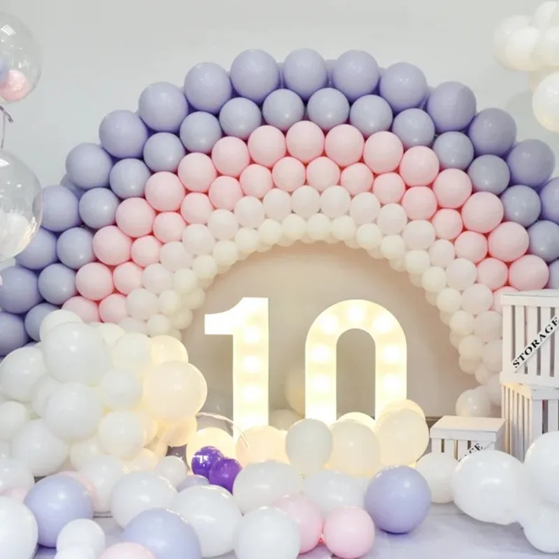

100pcs 10inch Macaron Candy Pastel Baby Shower Wedding Candy Latex Balloons Kids Birthday Party Helium Baloons Party Decoration