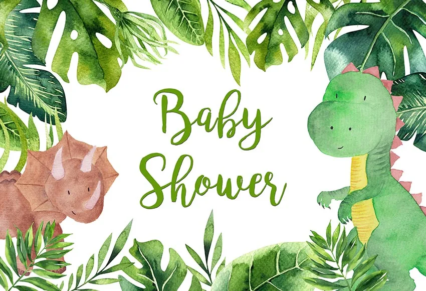 Новый Виниловый фон для фотосъемки с изображением детского душа животного леса