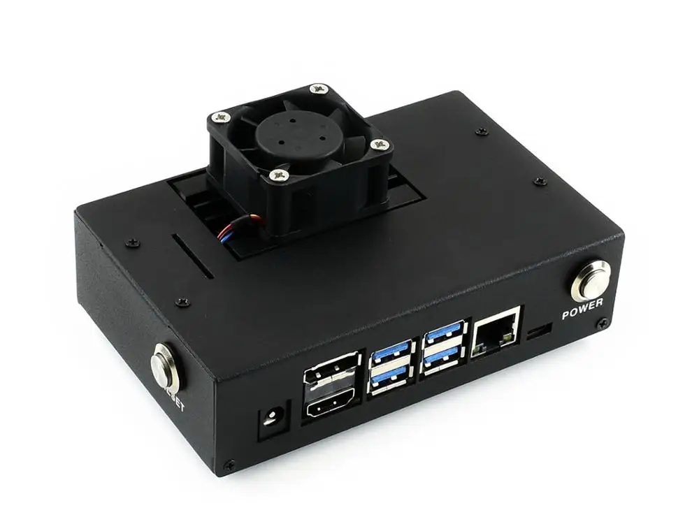 Waveshare Jetson Nano чехол (B) (с вентилятор с ШИМ управлением) металлический корпус (Тип B) и