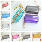 Летняя прозрачная подушка, косметичка из пвх, многофункциональная водонепроницаемая дорожная сумка, сумки-тоуты, клатчи, сумки для хранения косметики