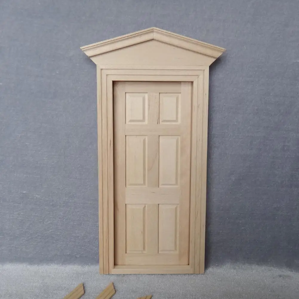 Деревянная пустая 6 Панельная дверь Модель Детская игрушка Сделай Сам