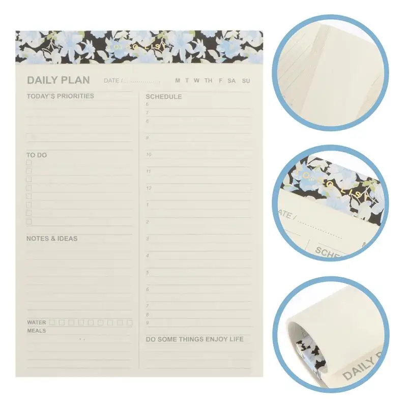 

Daily Plan Writing Notepad Memo Notebook for Students Schedule Notebook