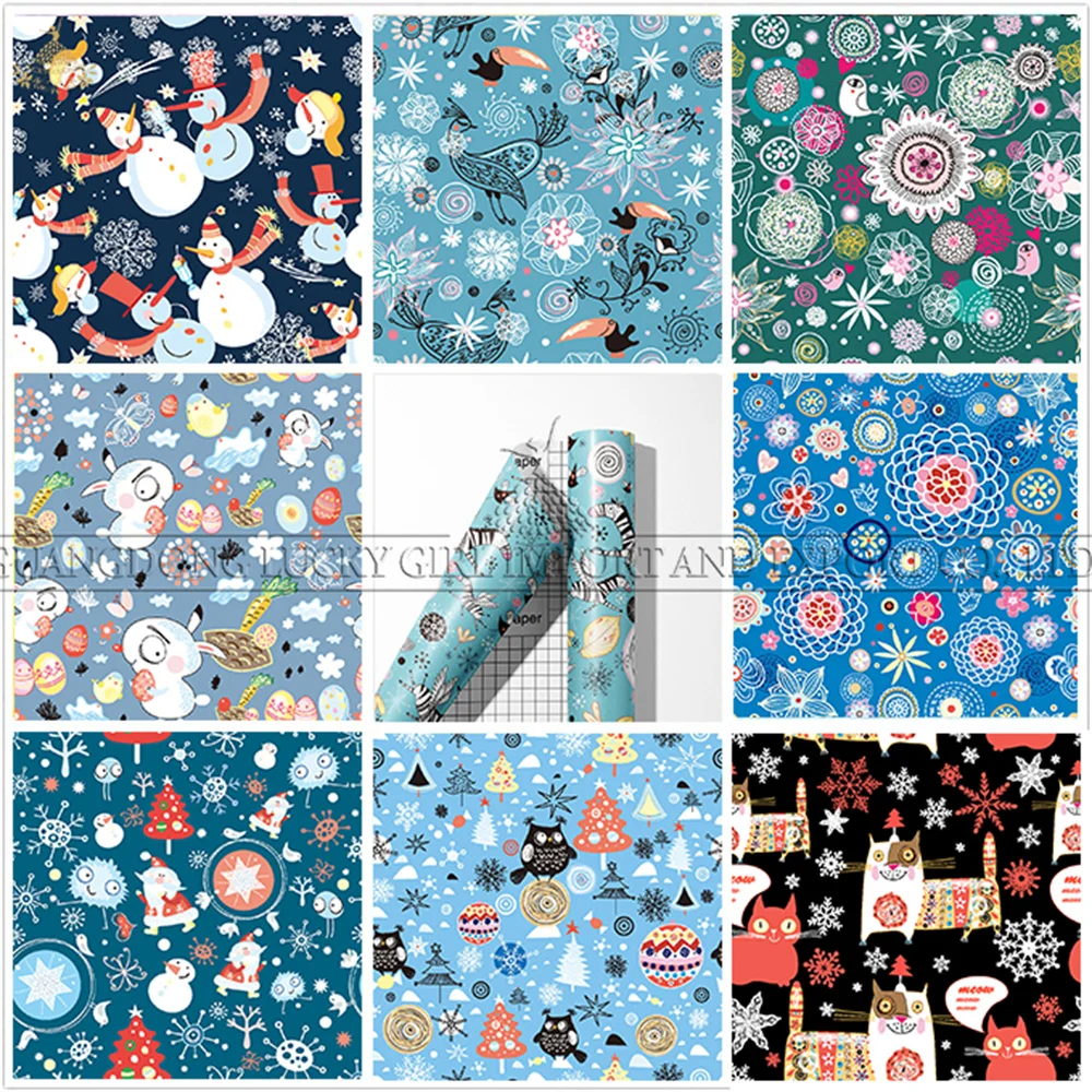 Lucky Goddness 8 Pcs Christmas Snowman Infusible Transfer Ink Sheets 12" X 12" Infusible Sublimation Paper for Cricut Joy Mugs