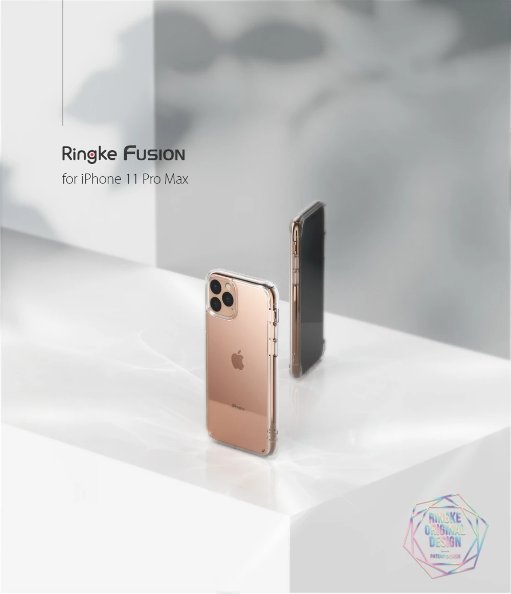 Ringke чехол Fusion для iPhone 11 Pro Max, прозрачная задняя панель из поликарбоната и мягкая оправа из ТПУ, гибридный военный чехол для iPhone