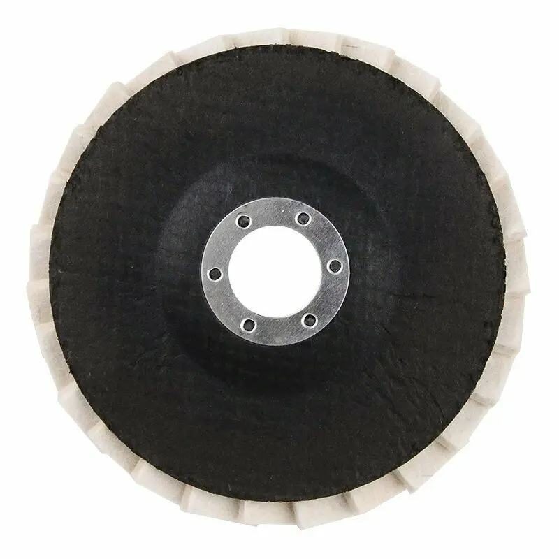 

2Pcs Wool Felt Polish Discs Wheels Angle Grinder Buffinging Pad Set125mm 5 Inch